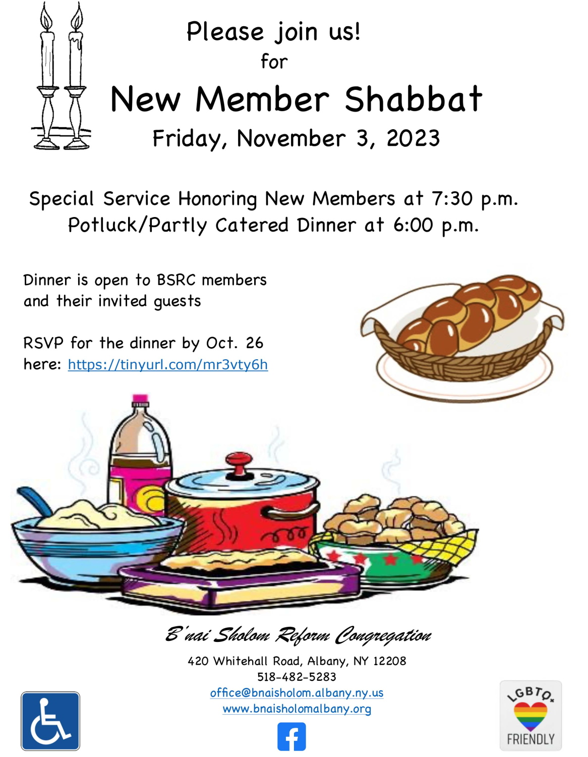 New Member Shabbat Dinner