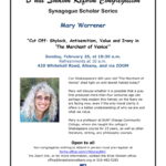 Synagogue Scholar talk by Mary Warrener
