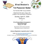 Tot Passover Seder 2024