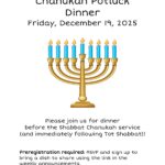 Chanukah Potluck Dinner 2025
