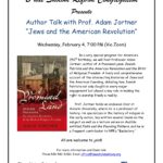 Author Talk with Prof. Adam Jortner: Jews and the American Revolution